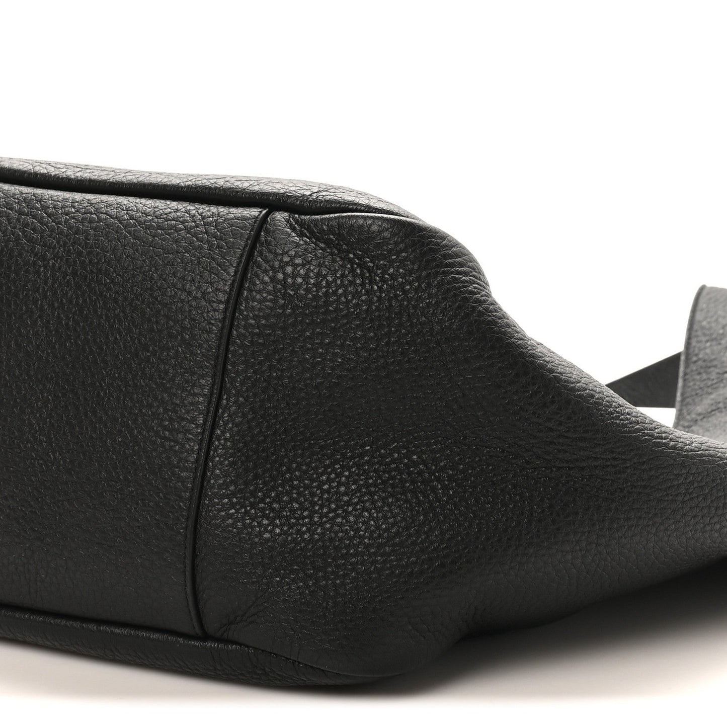 SAINT LAURENT Grained Deerskin Bea Tote Black
