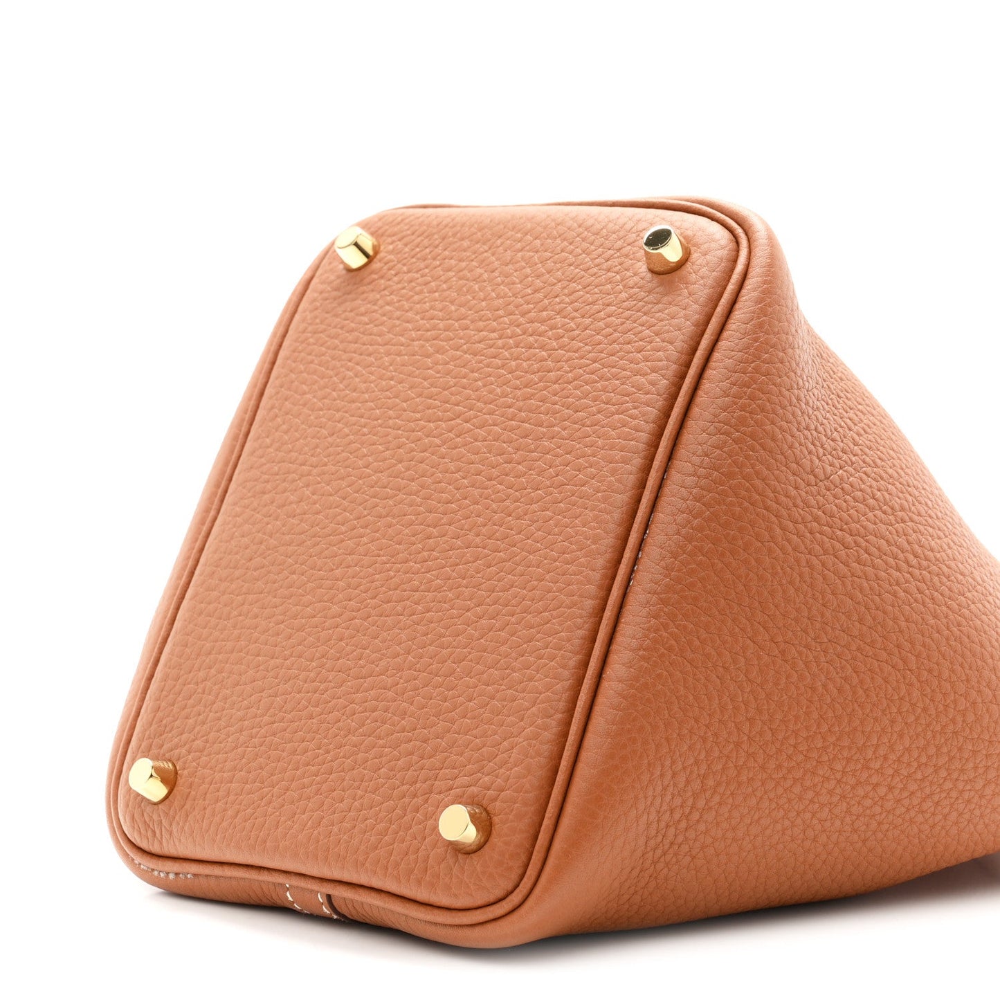 Taurillon Clemence Picotin Lock 18 PM Bucket Bag Gold