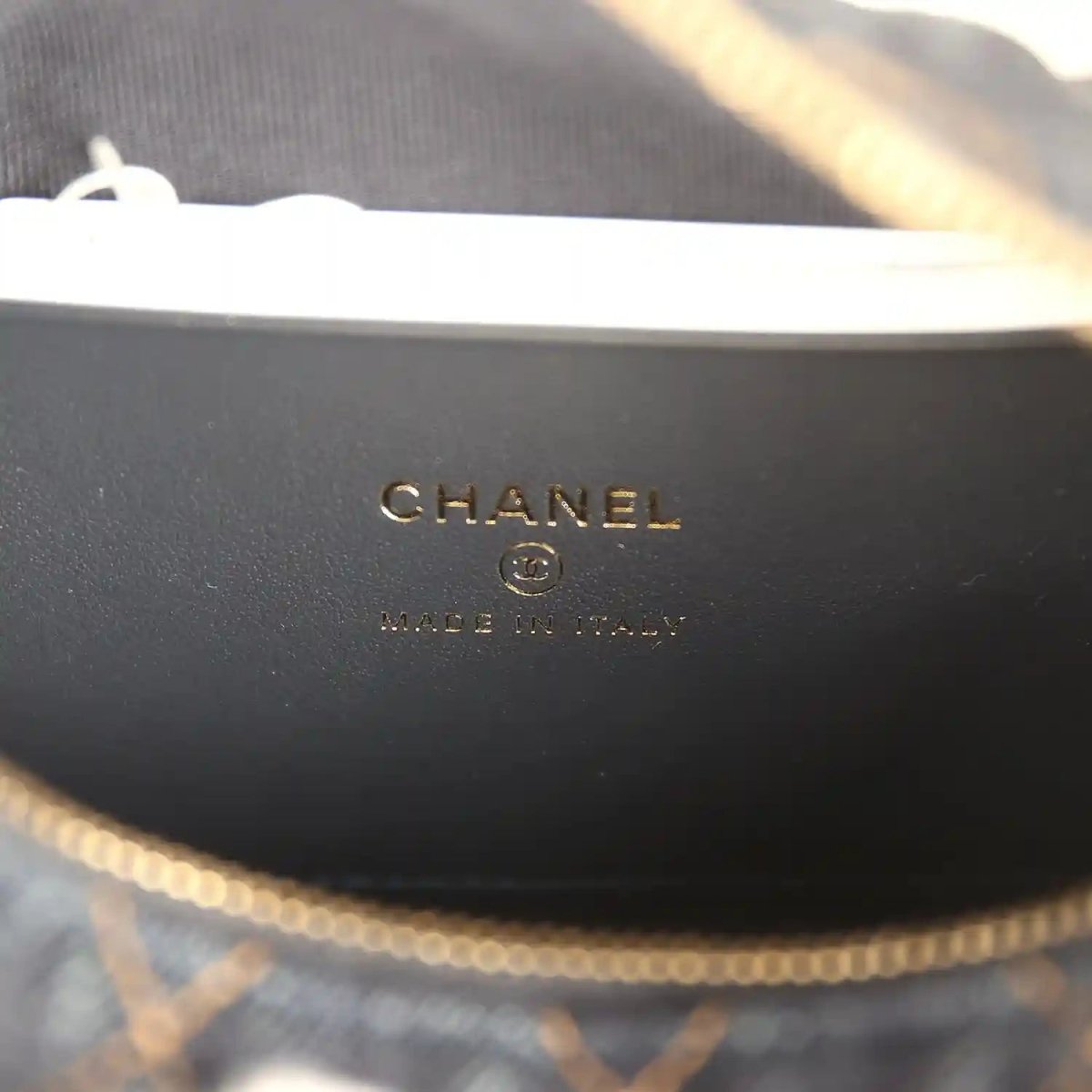 Chanel Mini Hobo Pouch in Dark Blue Denim Gold Hardware - NEESTRA
