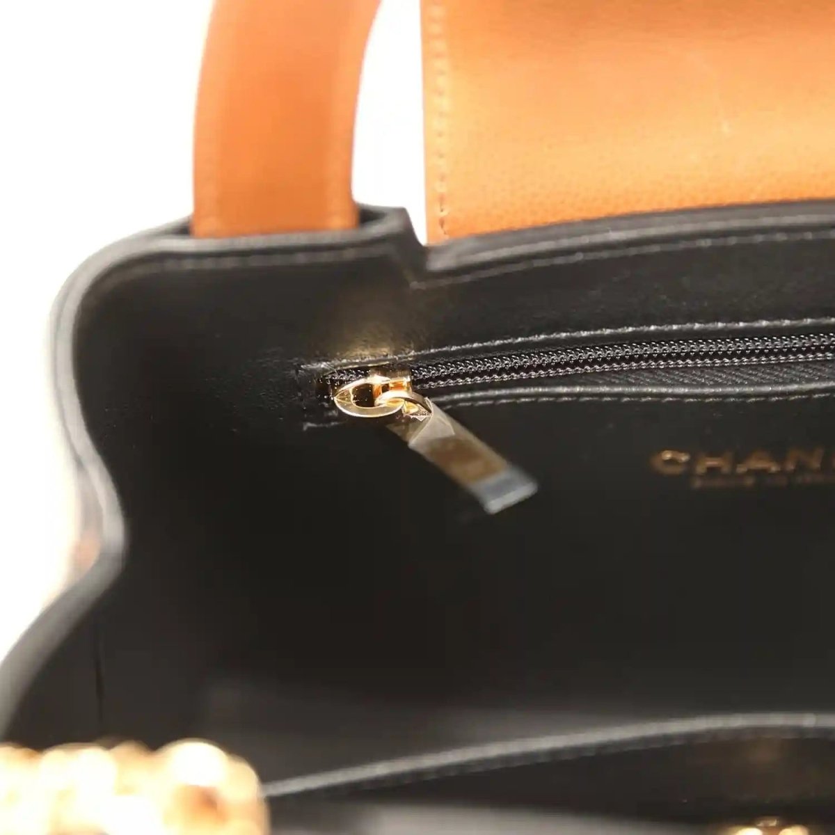Chanel Small Kelly Shopper Bag in Camel Caviar Leather - NEESTRA