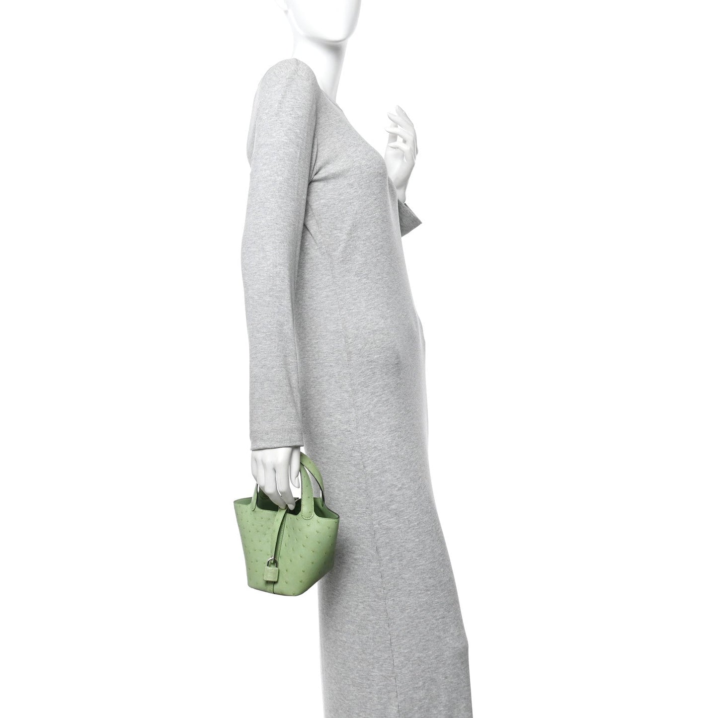 Ostrich Micro Picotin Lock Vert Criquet