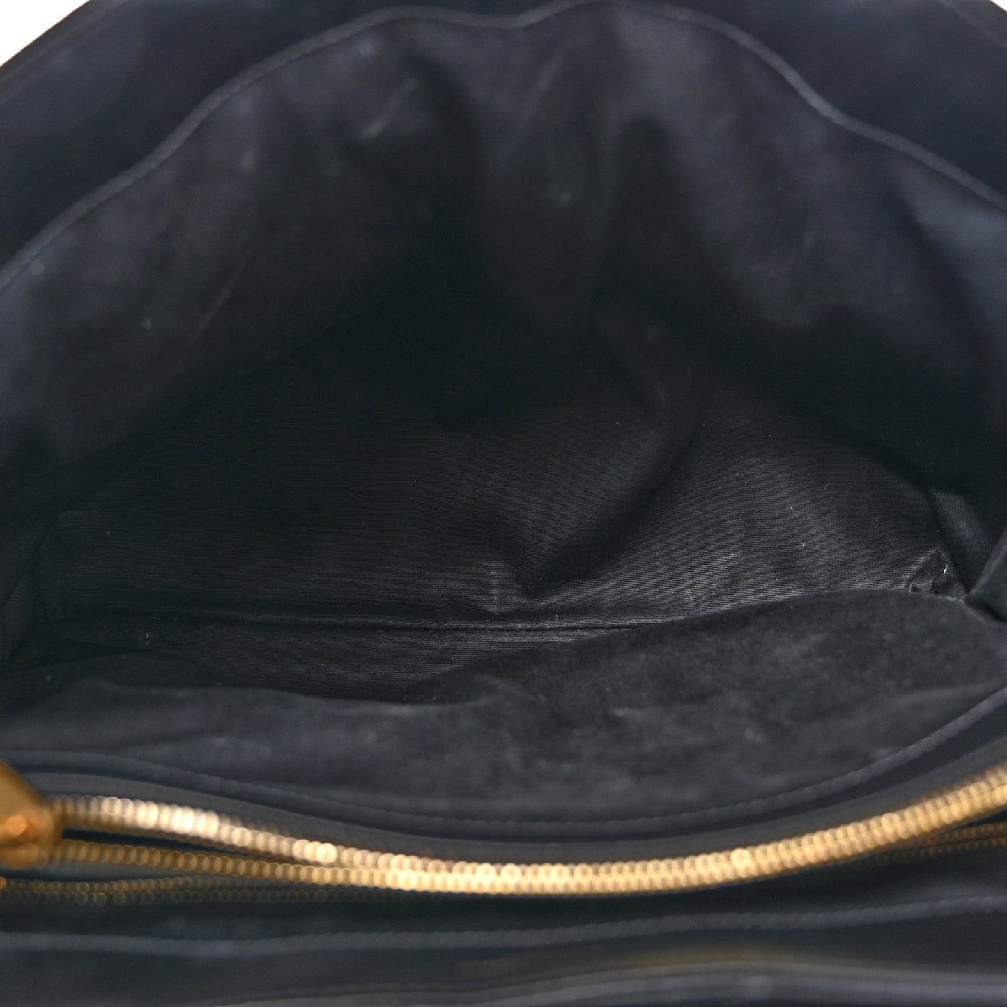 Saint Laurent Calfskin Y Quilted Monogram Large Loulou Chain Satchel Black