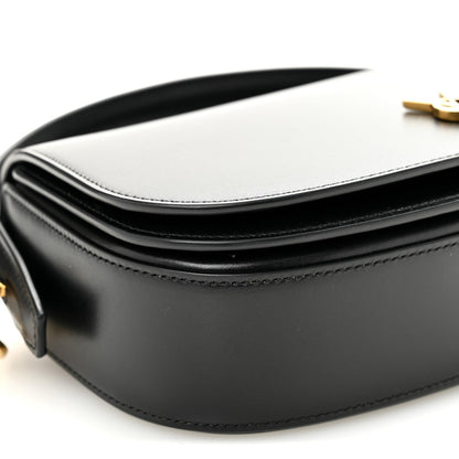 Saint Laurent Box Calfskin Voltaire Top Handle Crossbody Bag Black