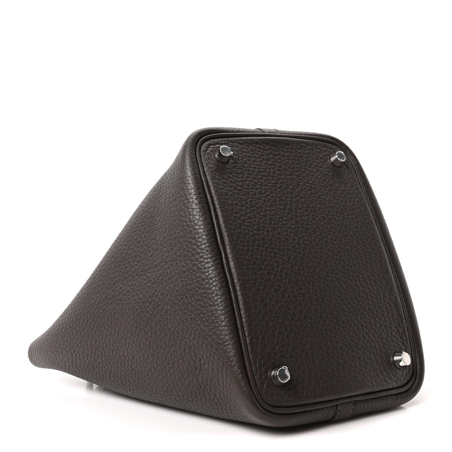 Picotin Lock 18 PM Tote Taurillon Clemence Leather Ebene
