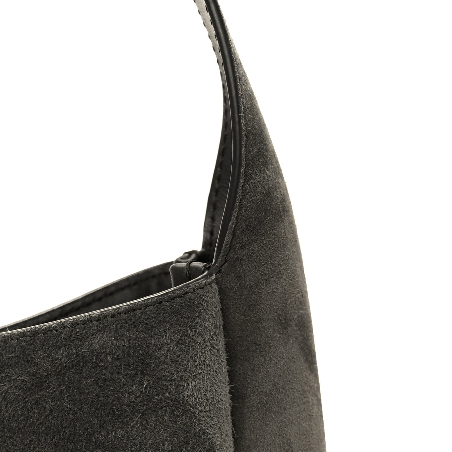 Saint Laurent Suede Small Le 5 A 7 Soft Hobo Urban Grey