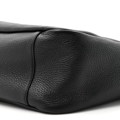 Saint Laurent Grained Deerskin Bea Tote Black