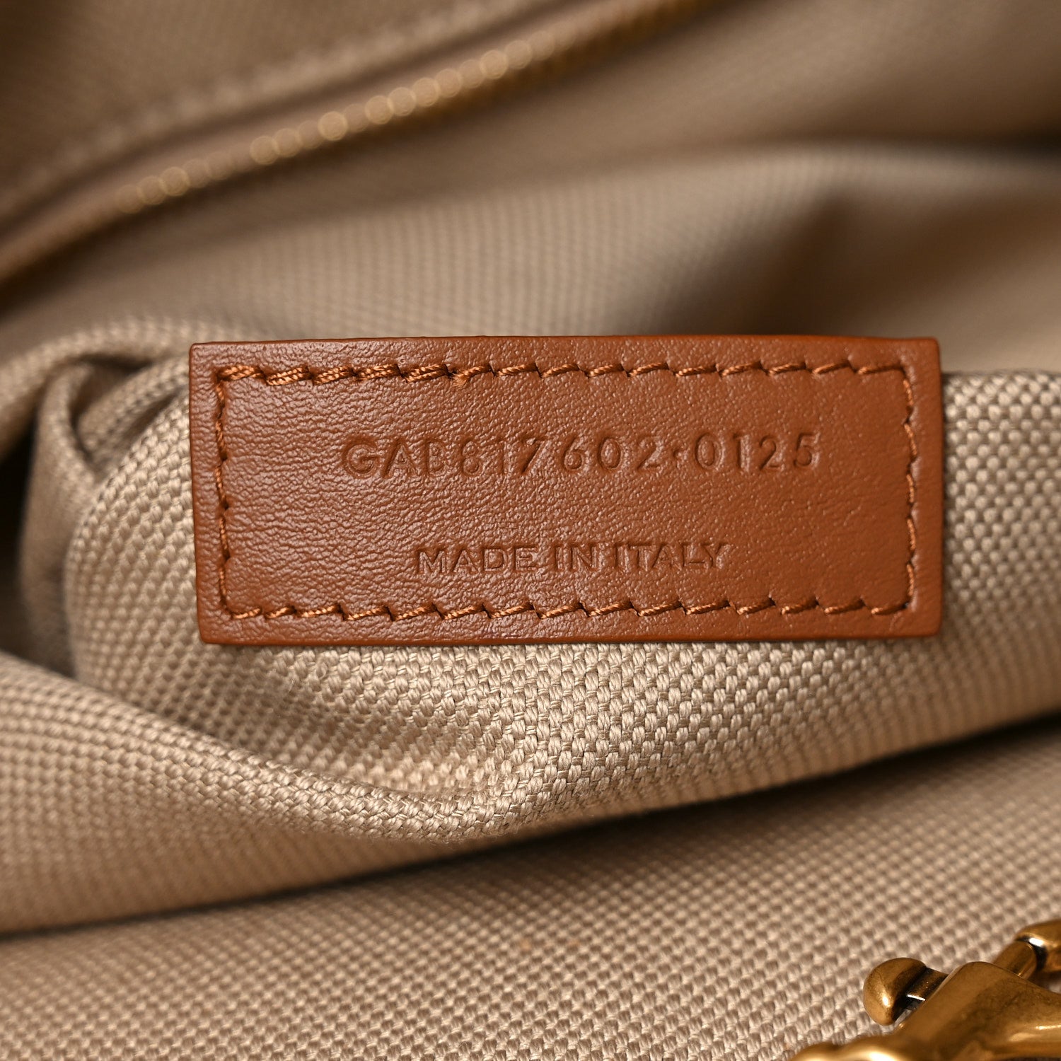 Saint Laurent Y Canvas Tote Bag Beige Brick