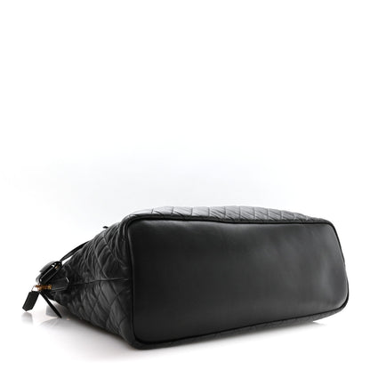 Saint Laurent Calfskin Quilted ES Giant Travel Bag Black
