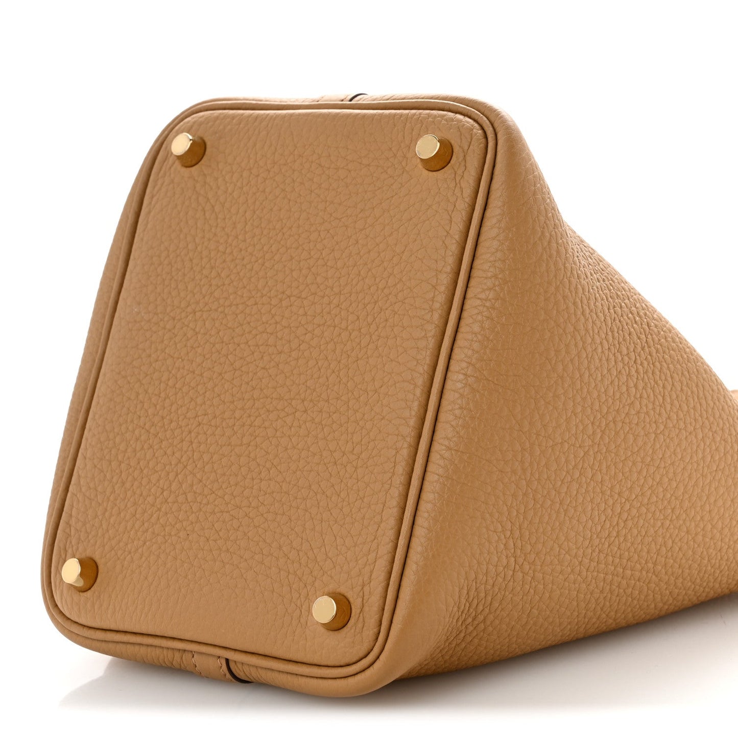 Picotin Lock 18 PM Bucket Bag Taurillon Clemence Leather Biscuit