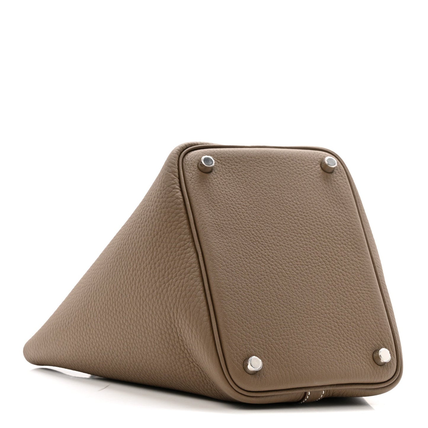 Taurillon Clemence Picotin Lock 18 PM Etoupe Tote Bag