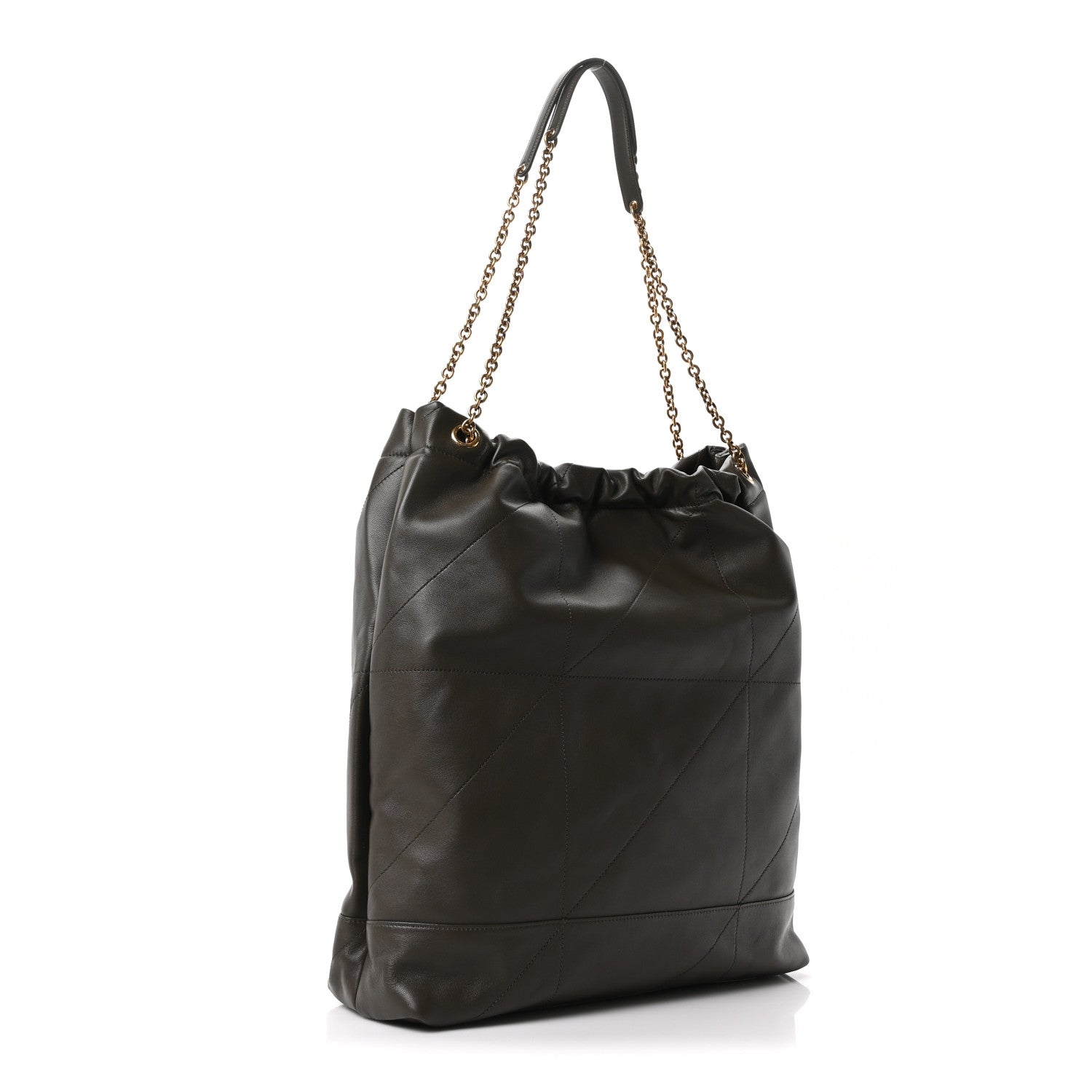 Saint Laurent Lambskin Matelasse Monogram Large Jamie 4.3 Shoulder Bag Light Musk