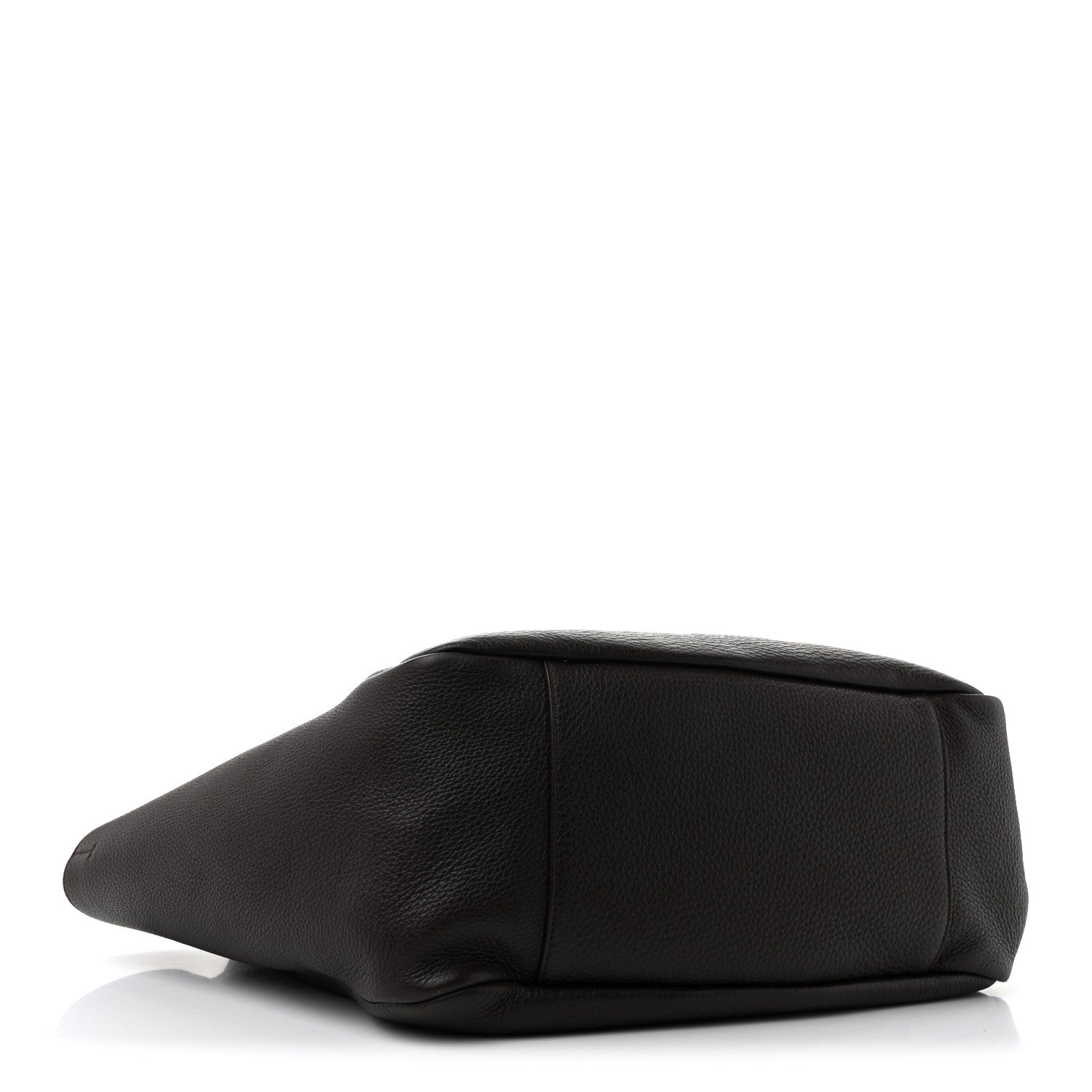 Saint Laurent Grained Deerskin Bea Tote Sweet Chocolate
