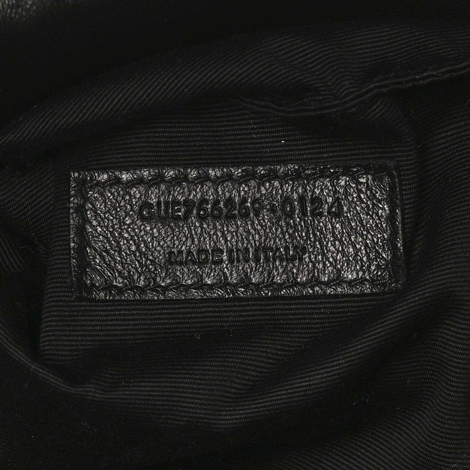 SAINT LAURENT Lambskin Wide Puffer Tote Black