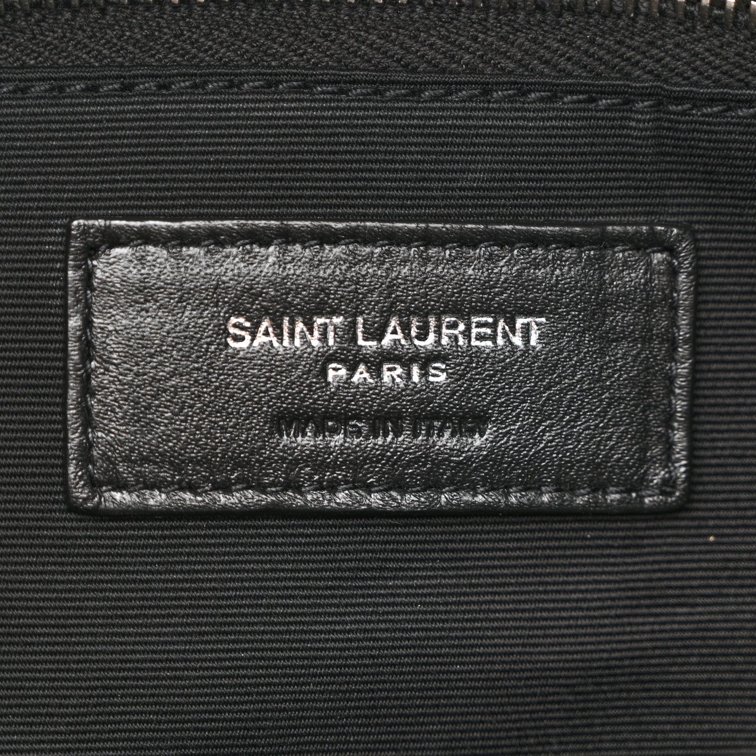 Saint Laurent Lambskin Quilted Small Loulou Puffer Monogram Chain Satchel Black