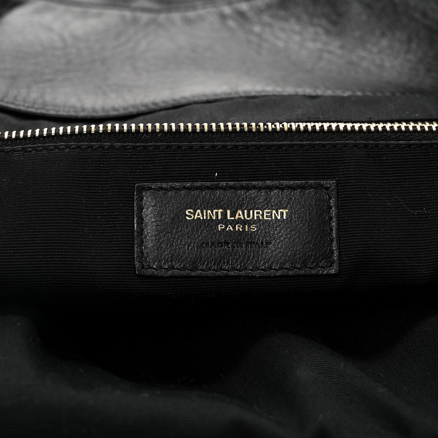 Saint Laurent Lambskin Quilted Maxi Icare Shopping Tote Black