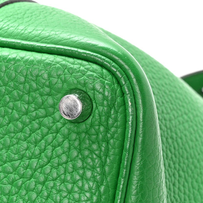 Picotin Lock 18 PM Tote Taurillon Clemence Leather Bambou