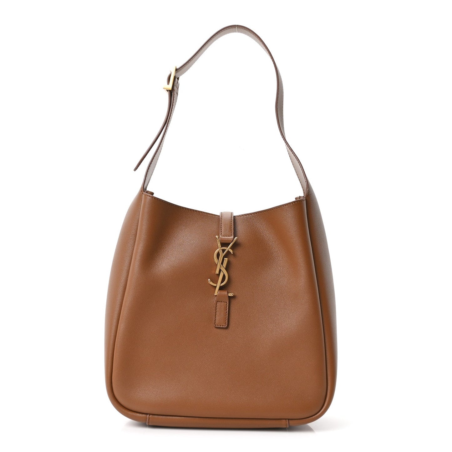 Saint Laurent Smooth Calfskin Small Le 5 À 7 Soft Hobo Bag Fox