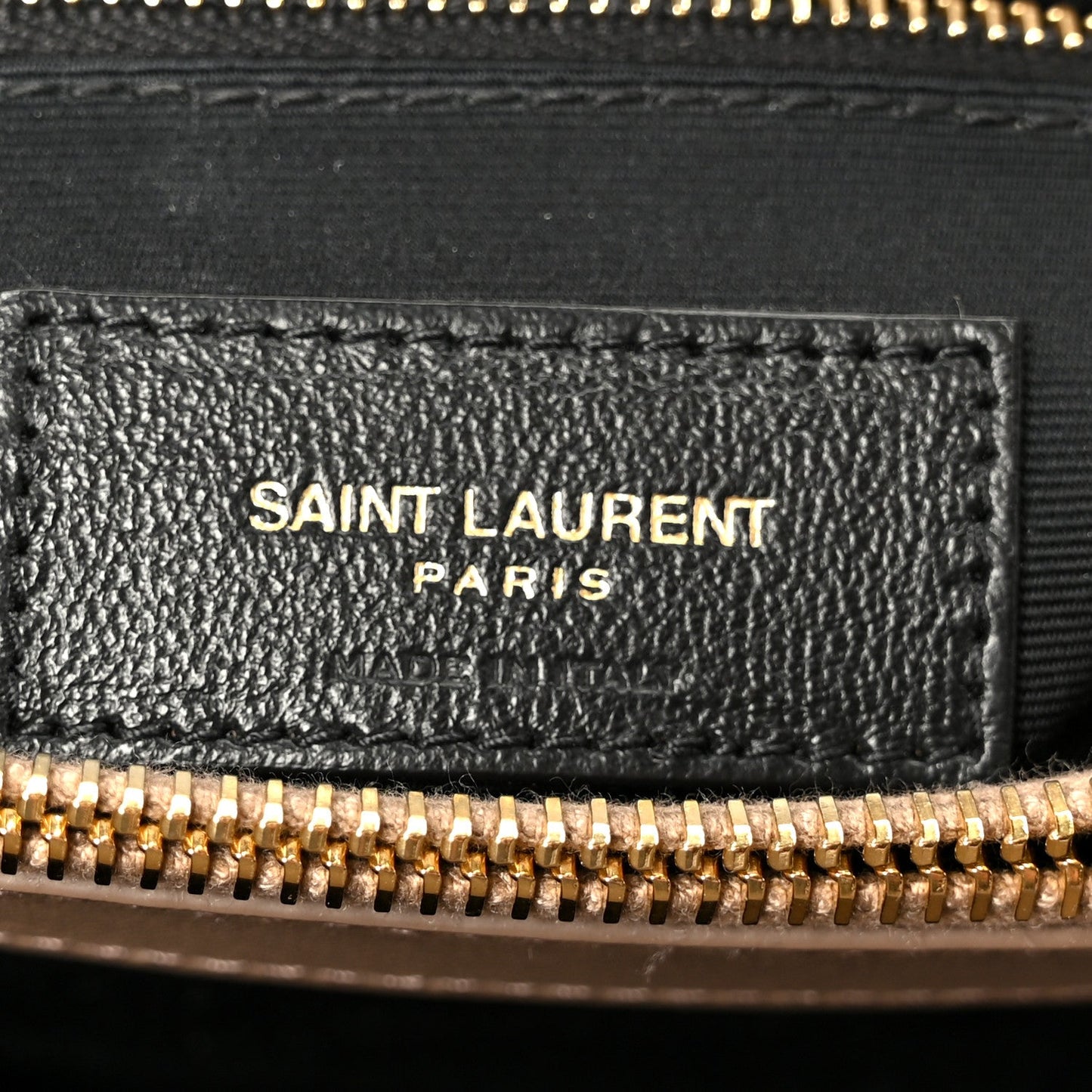 SAINT LAURENT Suede Y Quilted Monogram Medium Loulou Chain Satchel Taupe