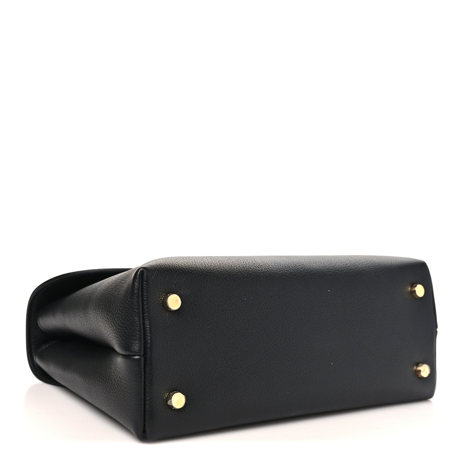 Black Celine medium shoulder bag with gold-tone studs and structured shape