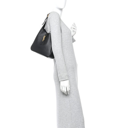 Saint Laurent Supple Calfskin Small Le 5 A 7 Soft Hobo Black