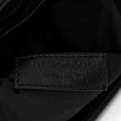 Saint Laurent Loulou Quilted Monogram Large Chain Satchel Black