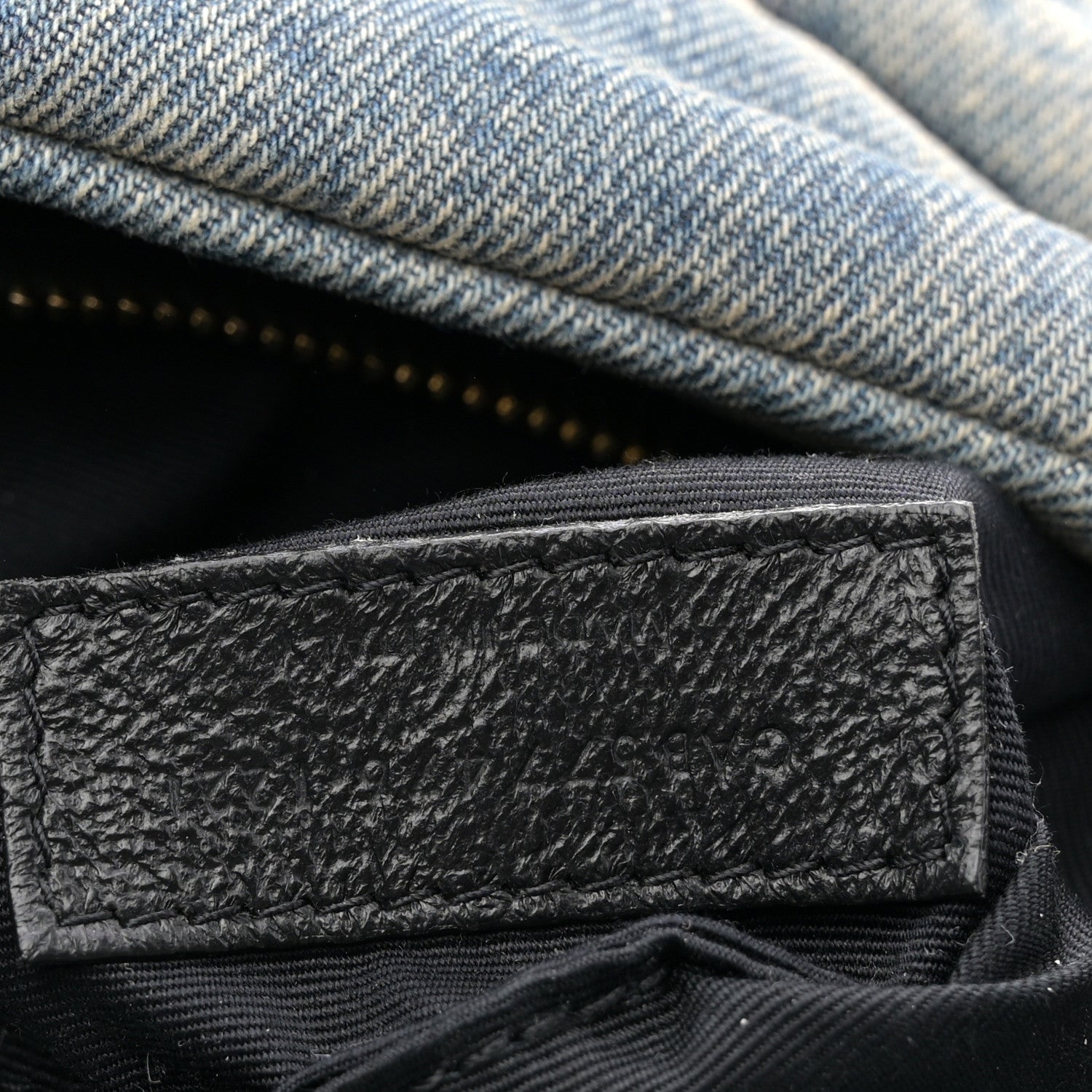 Saint Laurent Denim Quilted Small Loulou Puffer Monogram Chain Satchel Blue Cinnamon