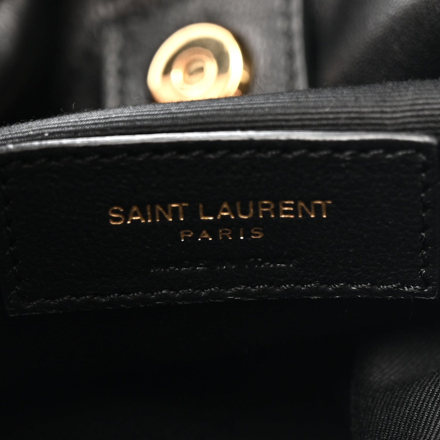 Saint Laurent Lambskin Matelasse Monogram Medium Jamie 4.3 Pochon Black