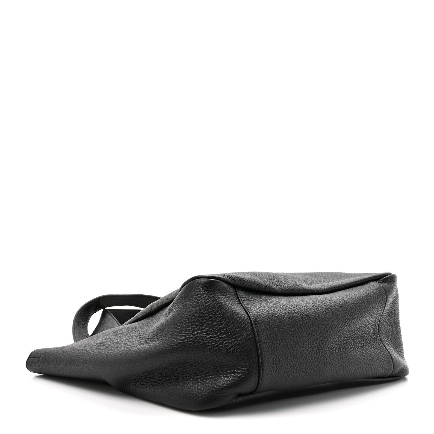 Saint Laurent Grained Deerskin Bea Tote Black