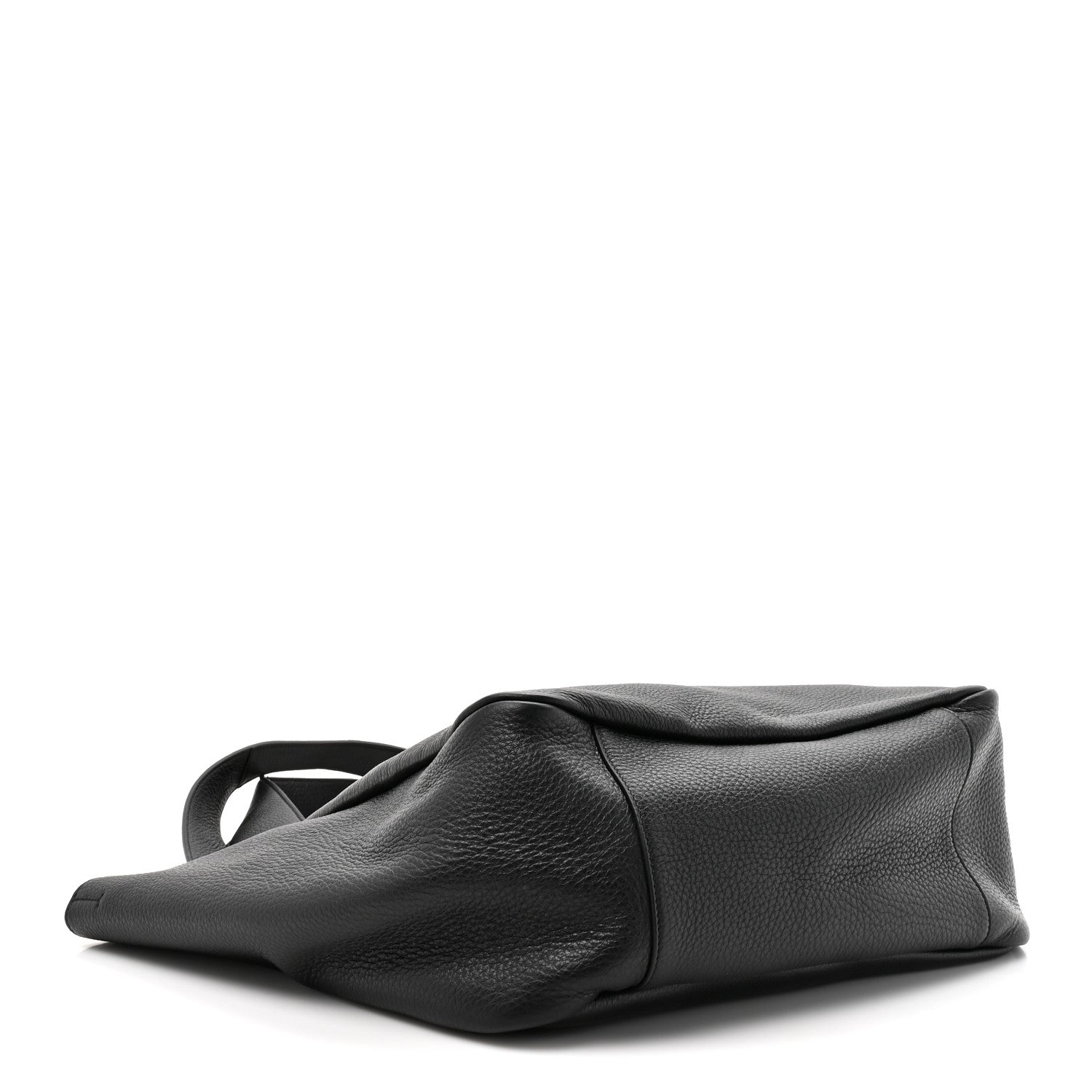 Saint Laurent Grained Deerskin Bea Tote Black