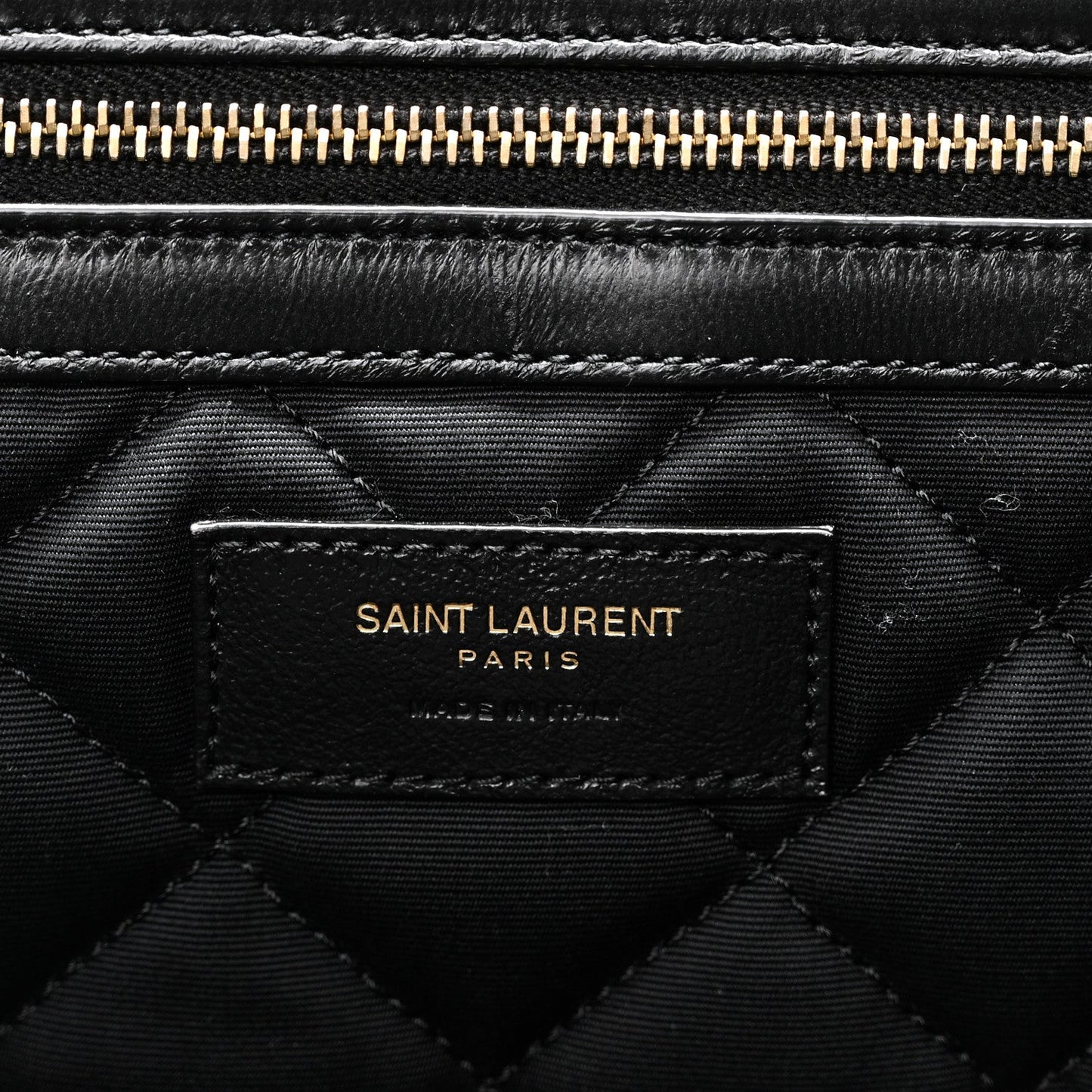 Saint Laurent ES Giant Calfskin Quilted Travel Bag Black