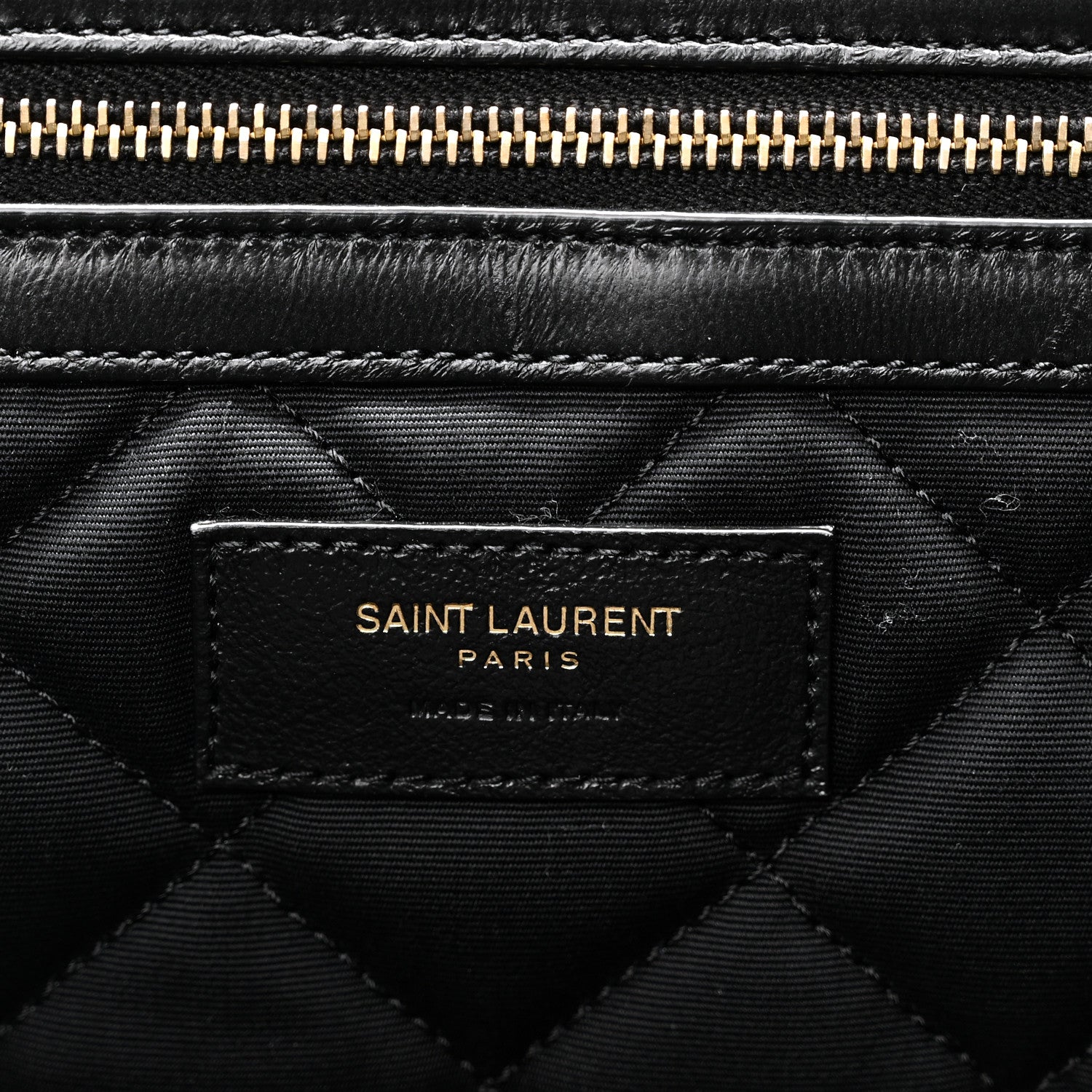 Saint Laurent ES Giant Calfskin Quilted Travel Bag Black