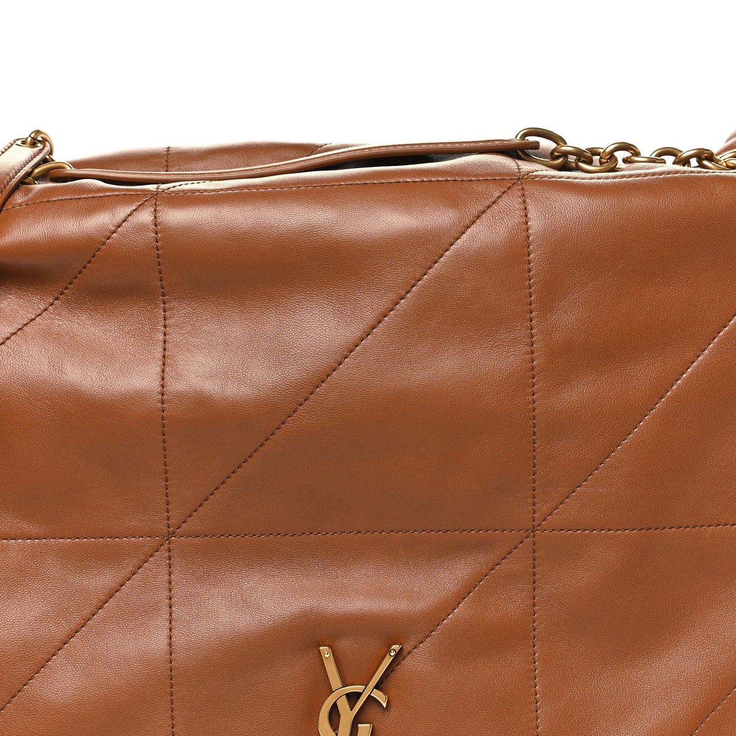 Saint Laurent Lambskin Matelasse Monogram Large Jamie 4.3 Shoulder Bag Light Fox