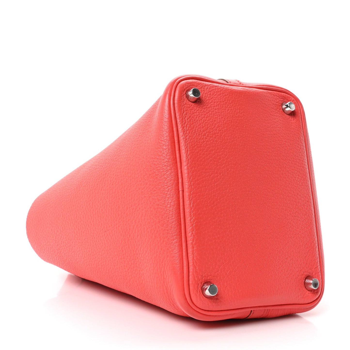 Taurillon Clemence Picotin Lock 18 PM Red Leather Tote