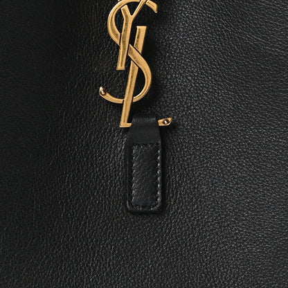 Saint Laurent Smooth Calfskin Small Le 5 A 7 Soft Hobo Black