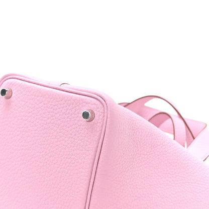 Taurillon Clemence Picotin Lock 18 PM Handbag in Rose Sakura