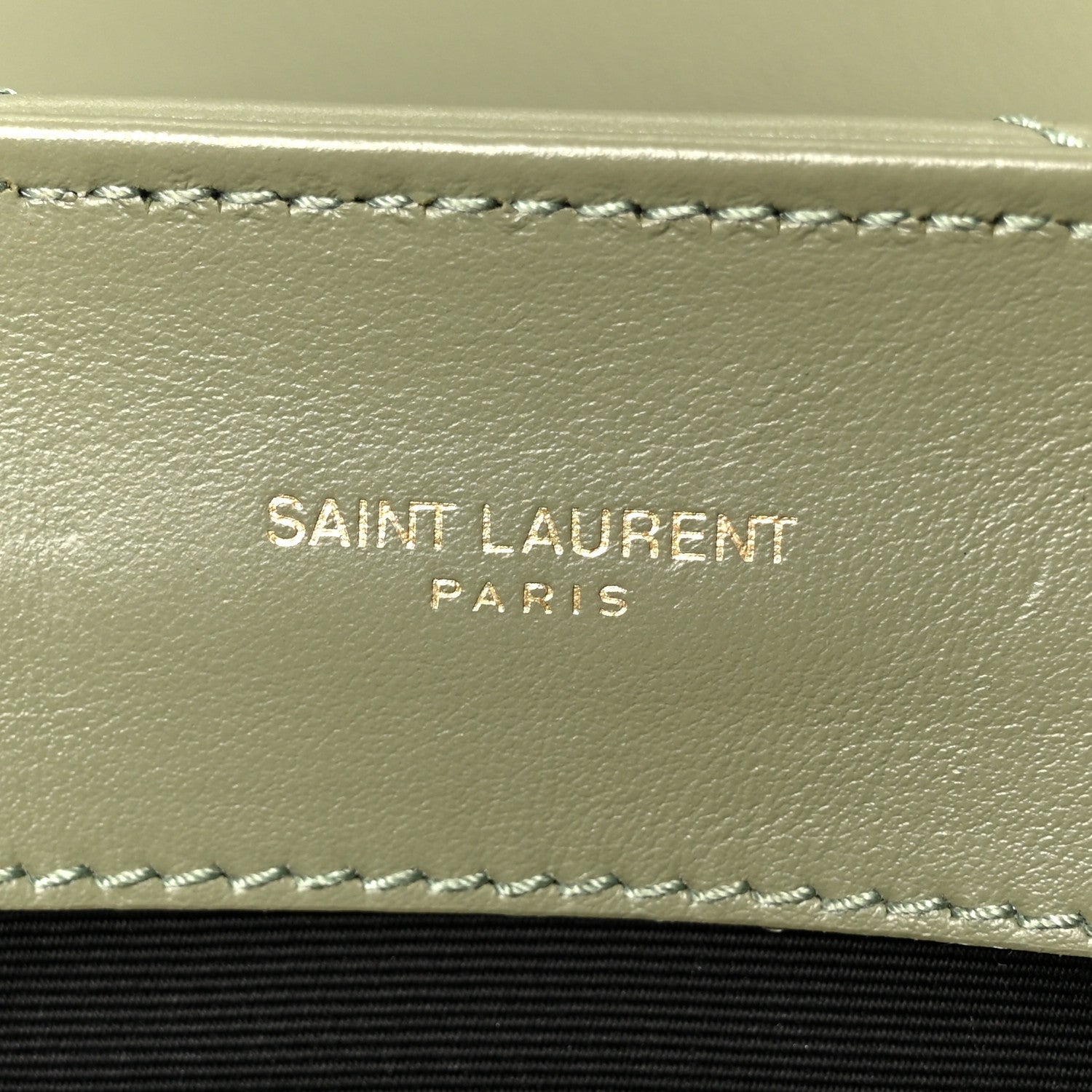Saint Laurent Loulou Calfskin Y Quilted Monogram Small Chain Satchel Light Sage