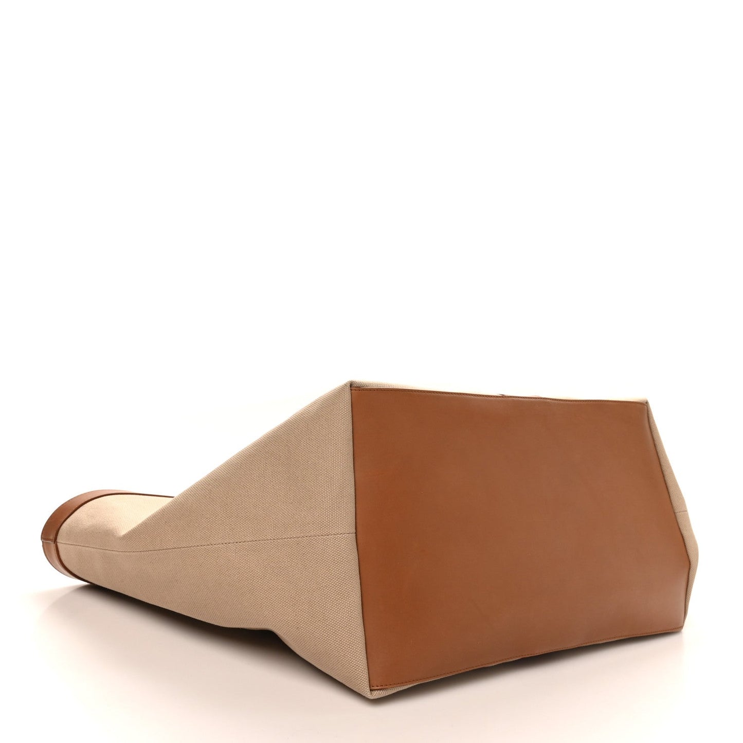Saint Laurent Canvas Calfskin Y Tote Desert Dust Brick