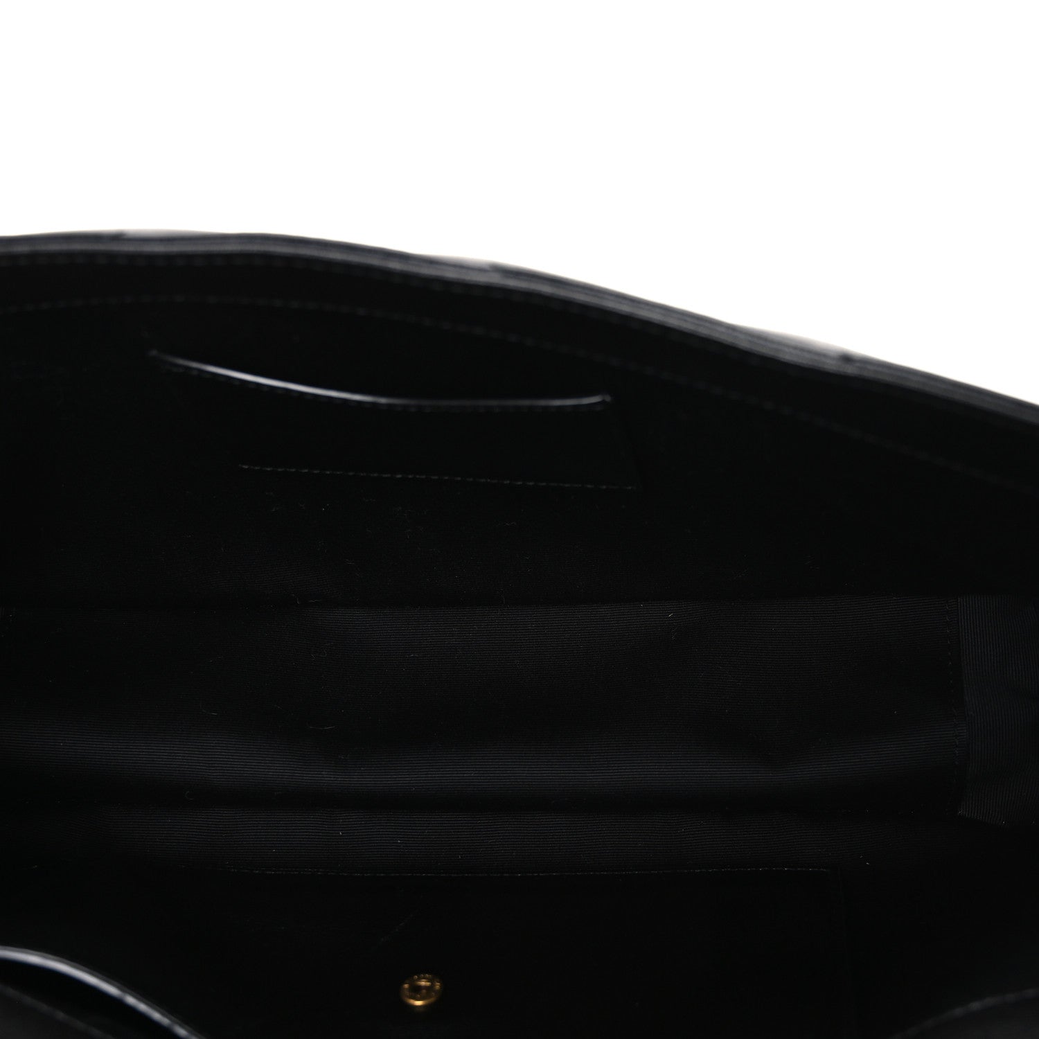 Saint Laurent Lambskin Chevron Quilted Medium Loulou Black