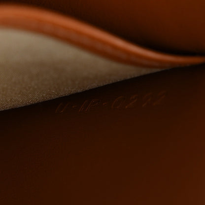 Brown leather interior with faint engraved "CELINE" stamp