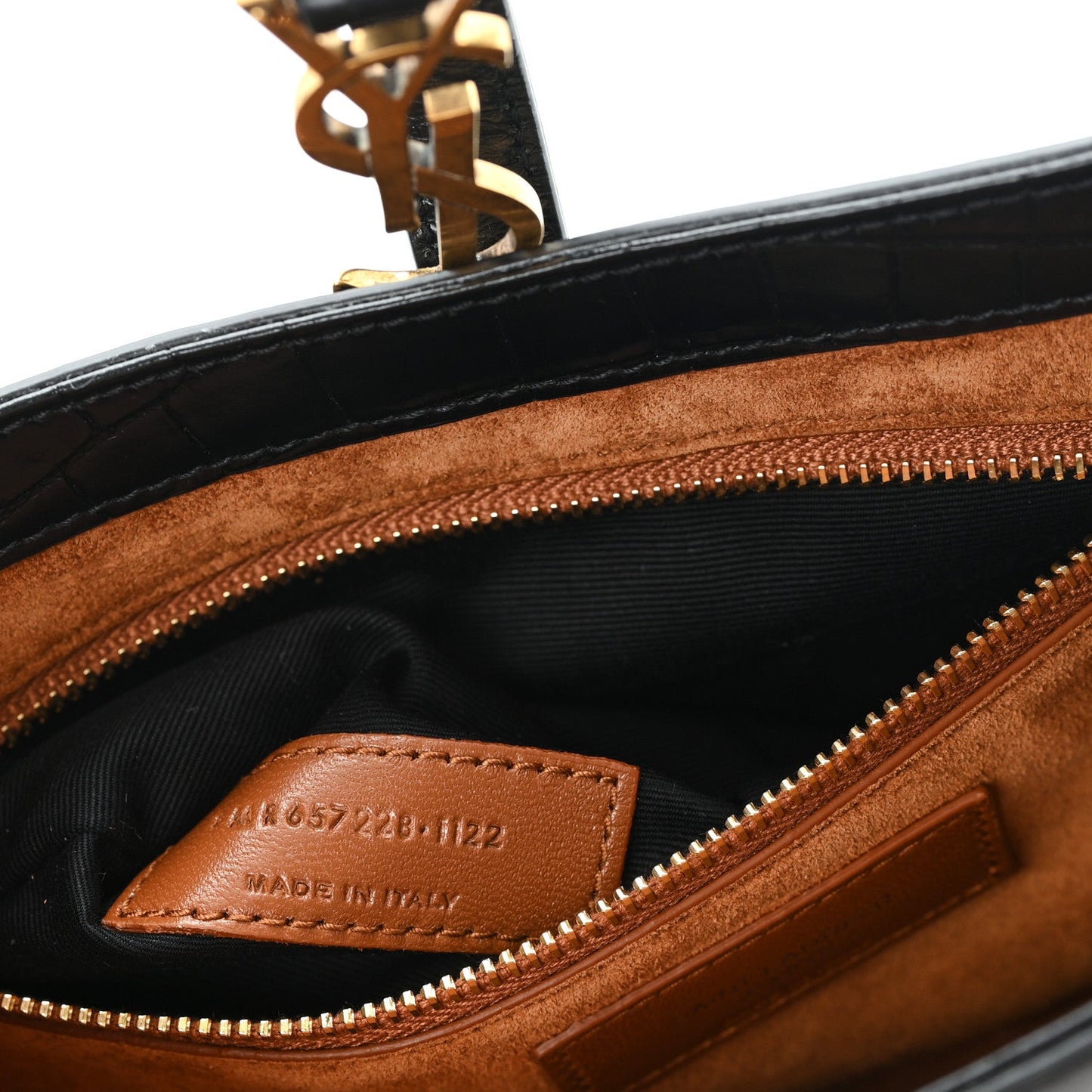 Saint Laurent Le 5 A 7 Hobo Bag Embossed Calfskin Black