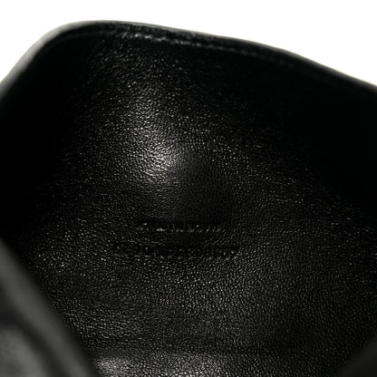 Saint Laurent Lambskin Chevron Quilted Large LouLou Shoulder Bag Black