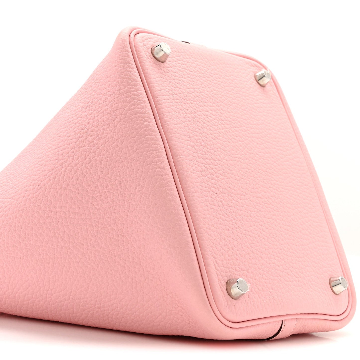 Taurillon Clemence Picotin Lock 18 PM Handbag Rose Sakura