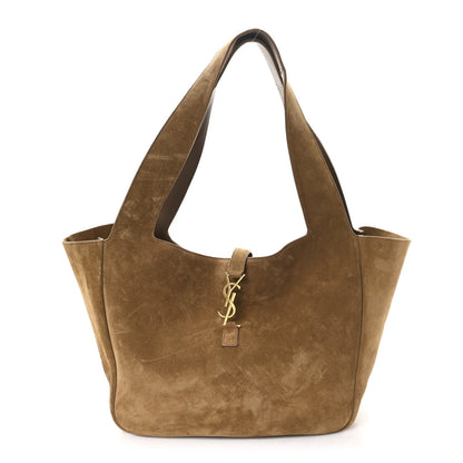 Saint Laurent Bea Suede Tote Golden Leaf