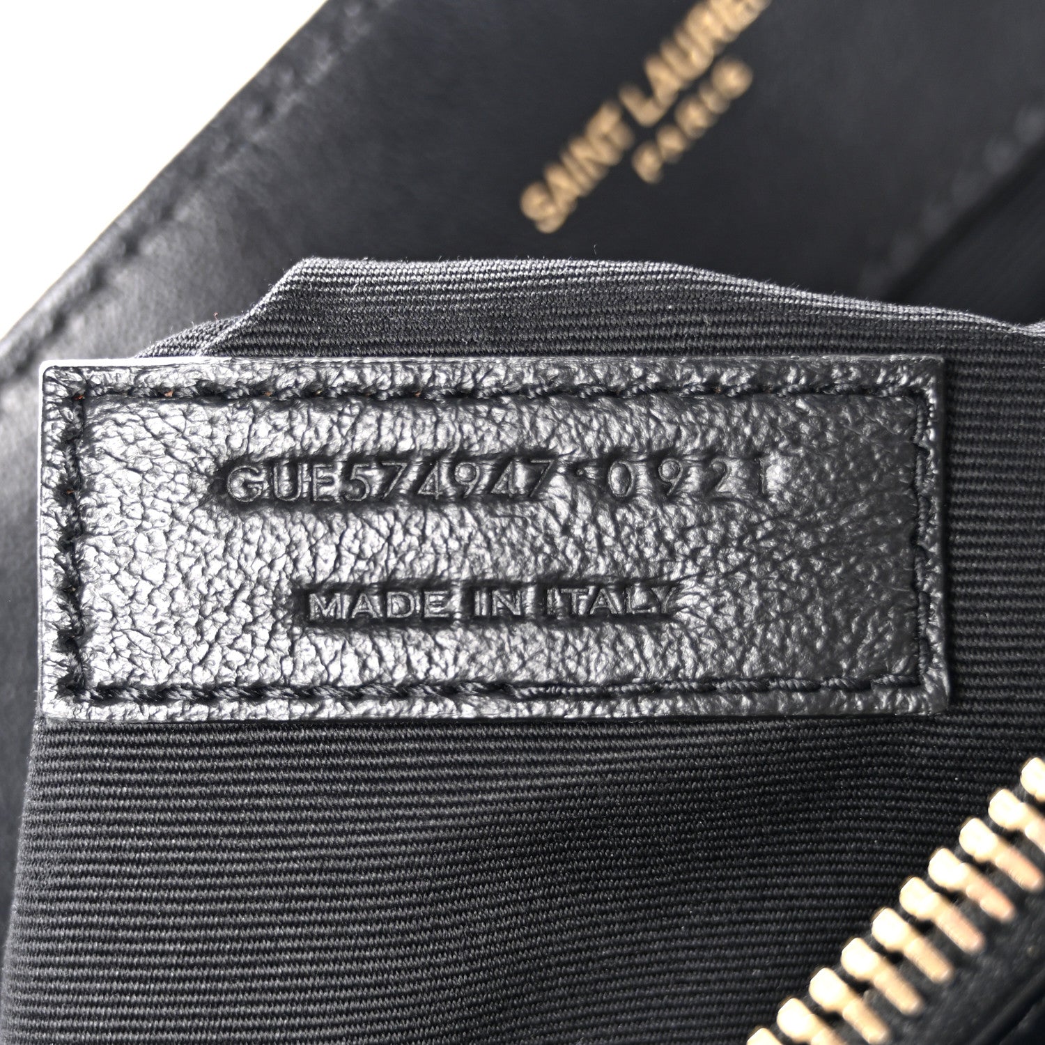 Saint Laurent Calfskin Y Quilted Monogram Large Loulou Chain Satchel Black