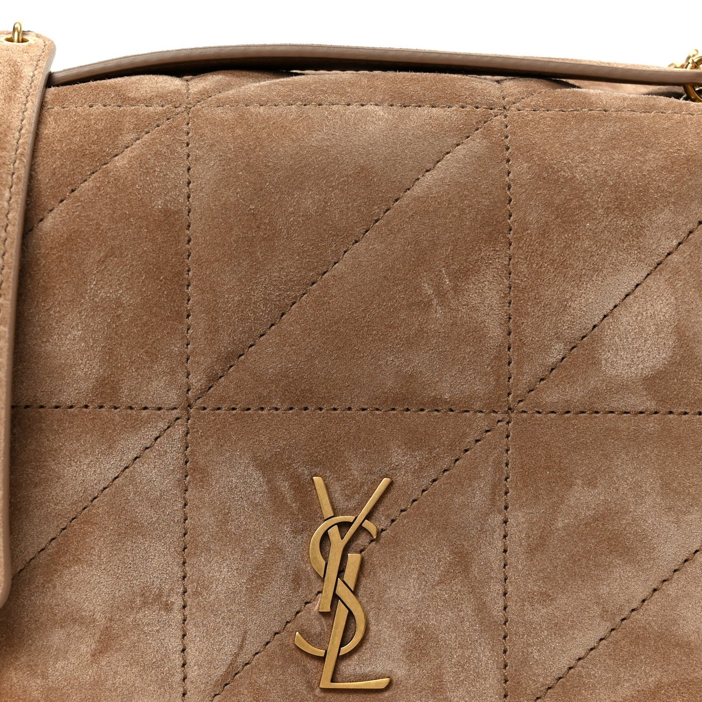 Saint Laurent Suede Matelasse Monogram Mini Jamie 4.3 Shoulder Bag Whisper Pink