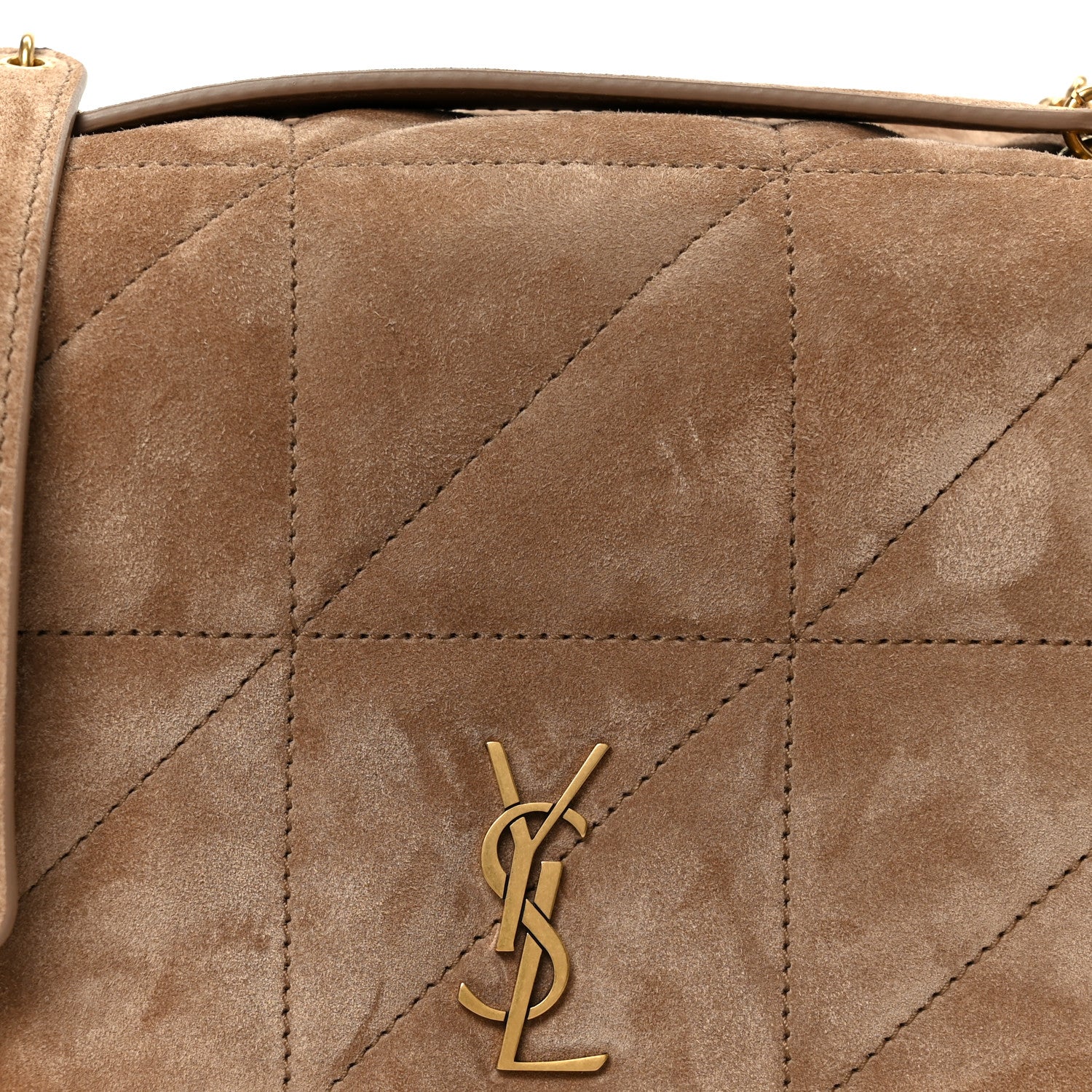 Saint Laurent Suede Matelasse Monogram Mini Jamie 4.3 Shoulder Bag Whisper Pink