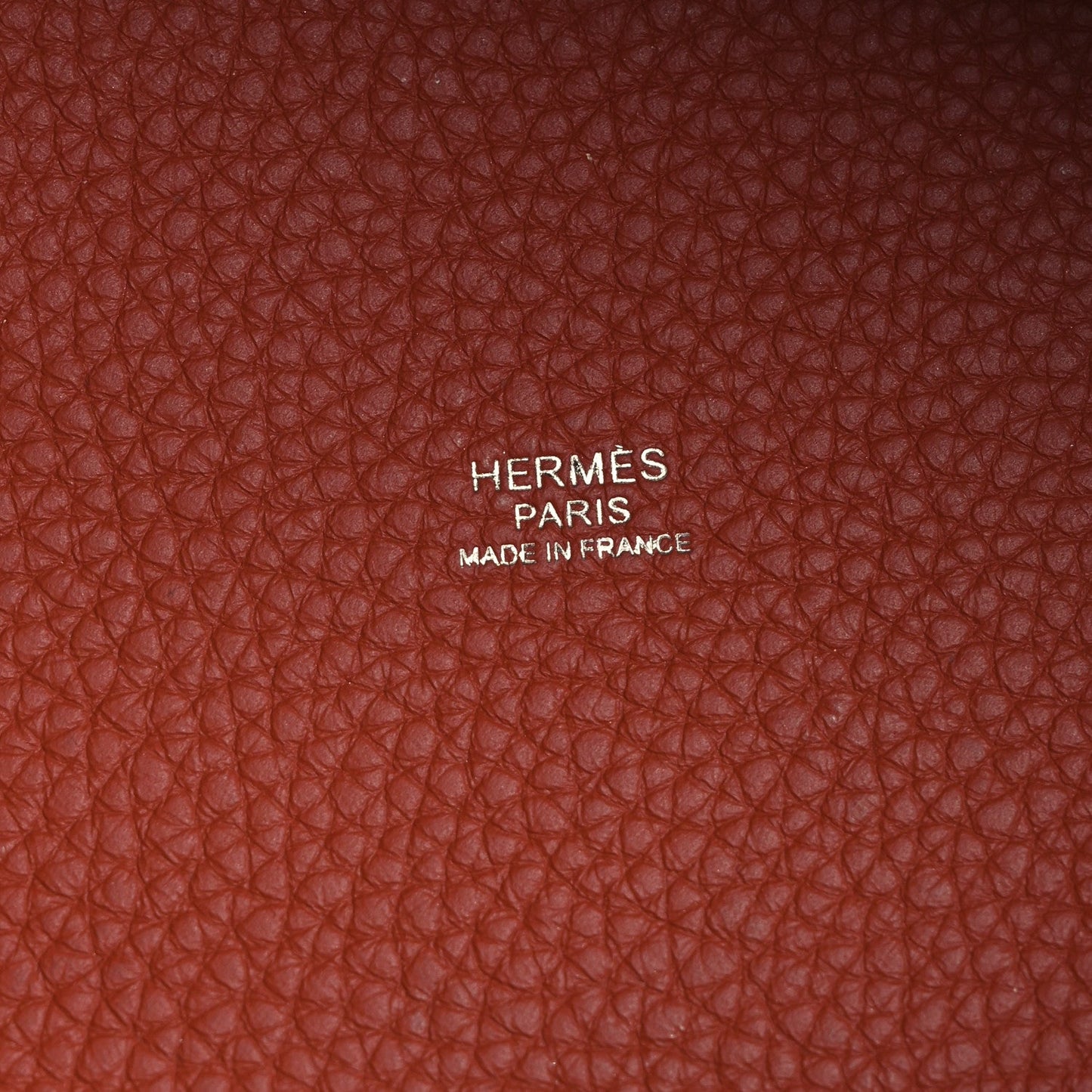 Taurillon Clemence Swift Picotin 18 PM Leather Tote Cuivre