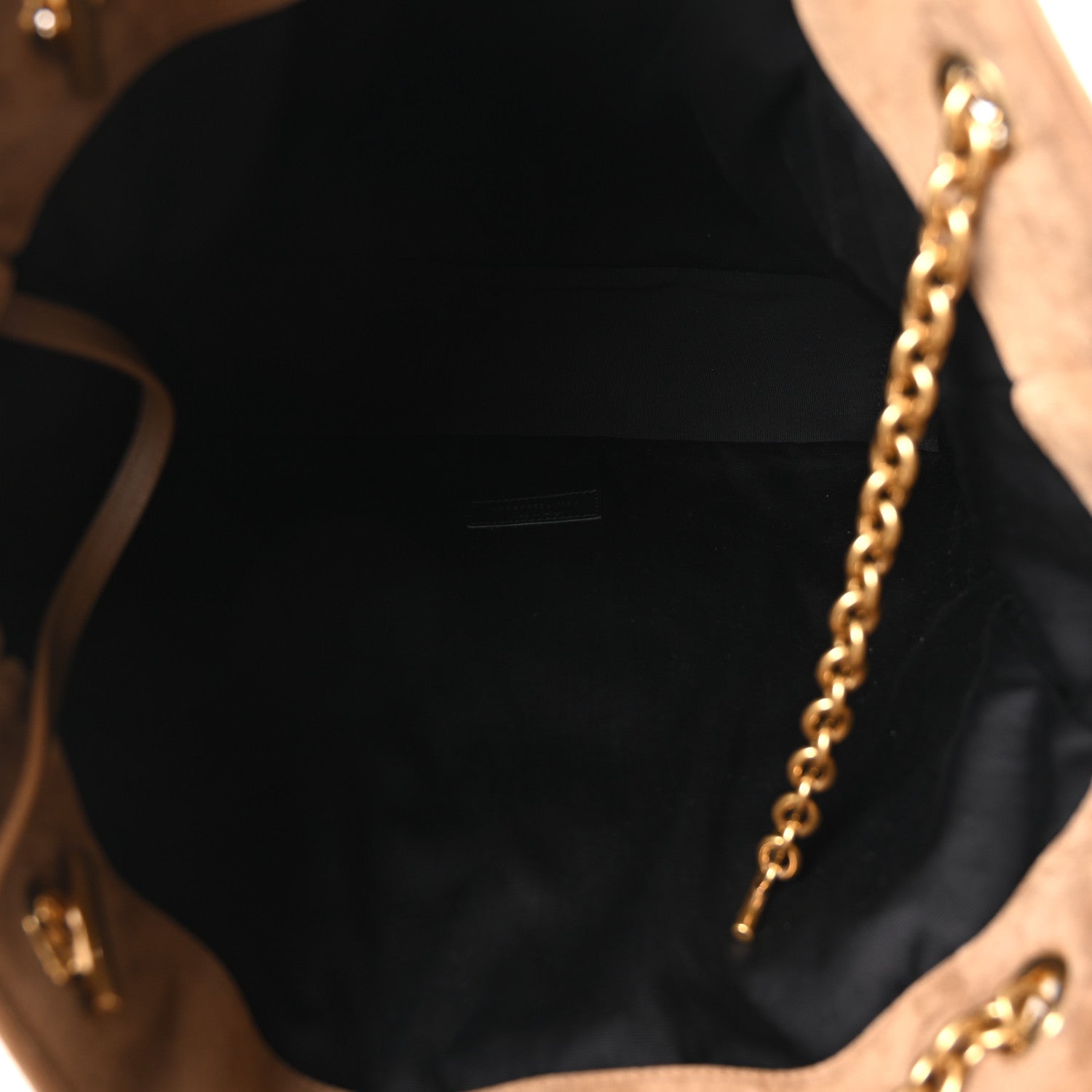 Saint Laurent Suede Medium Jamie Shopping Tote Golden Leaf