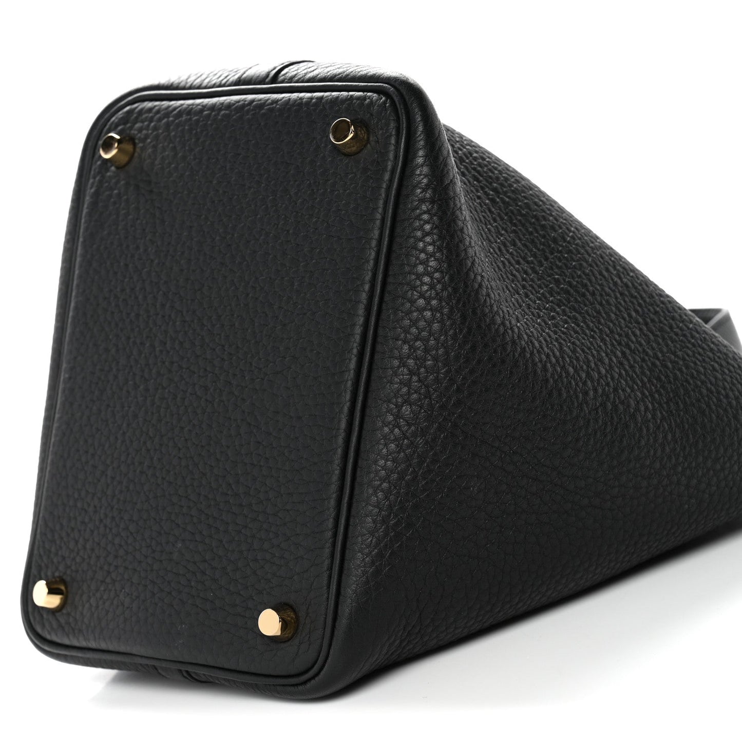 Taurillon Clemence Picotin Lock 18 PM Tote Black Calfskin Leather