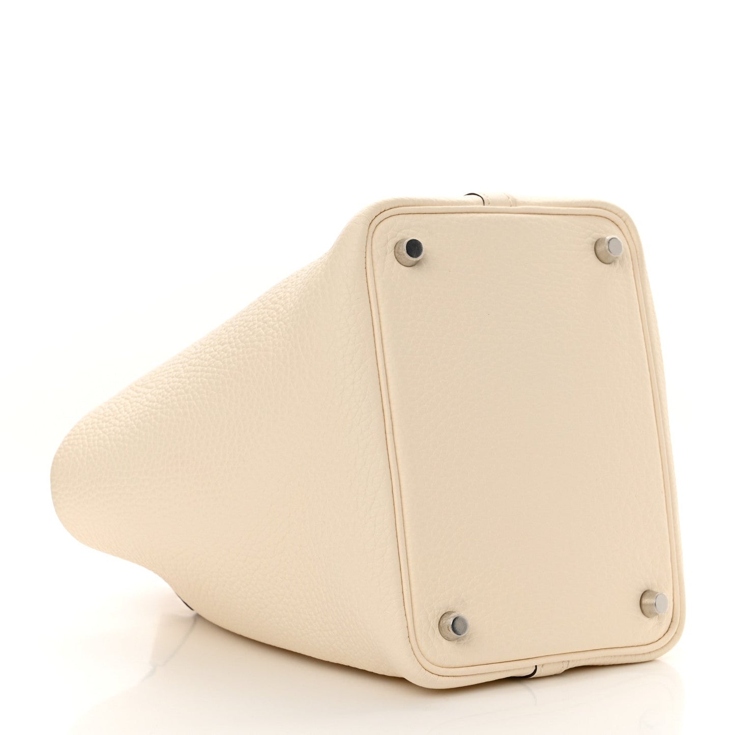 Clemence Picotin Lock 18 PM Nata Leather Handbag